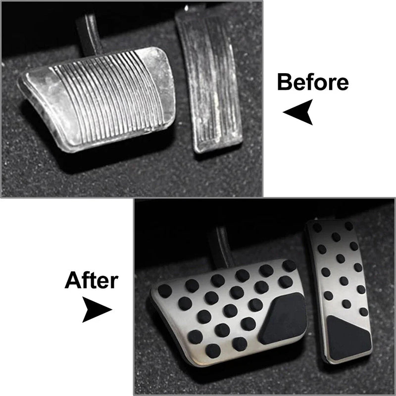 Jeep Wrangler Stainless Steel Gas Brake Pedal Covers (2007-2017)