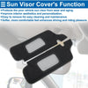 Ford Mustang (1994-2004) Black Gray Line Sun Visor Covers
