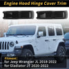 Jeep Wrangler JL (2018-2022) Carbon Fiber Engine Hood Hinge Covers