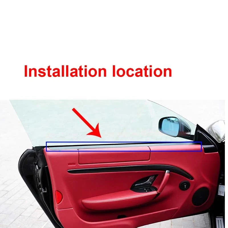 Maserati GranTurismo 2008-19 Full Carbon Fiber Upper Door Panel Add-on Trim
