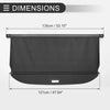 Mercedes-Benz GLE350 3.5L 2016-2019 Black Fiber Retractable Cargo Cover