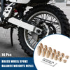 Motorcycle 14 x Brass Wheel Spoke Balance Weights Refill with Wrench