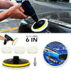 Car Polisher Drill Adapter Set Buffing Polishing Pads Wool Wheel Mop
