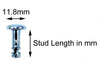 Motorcycle Fairing Dzus 10x 17mm Allen Key Head Fastener