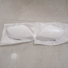 Ford Edge with Turn Signal 2 x White Clip-on Overlay Mirror Covers (2015-2021)