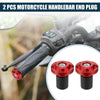 MC Front / 2pcs / Handlebar End Plug Aluminum Alloy Red 18-20mm 32mm