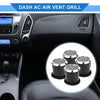 Ford Fusion (2006-2009) Black Silver Tone ABS 4 Pcs Center Dash A/C Outlet