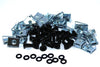 Yamaha Honda Ducati Suzuki 25x M5 Black Aluminium Fairing Bolts & Spire Clips