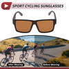 1 Pc Motorcycle Riding Goggles Brown Lens Brown Frame Tri-acetel Cellulose