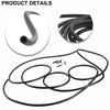 Windshield Washer Wiper Tube Hose Connector Splitter 300CM Black