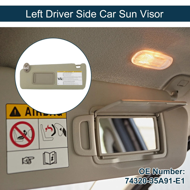 Toyota 4Runner Left Driver Side Car Sun Visor with Mirror