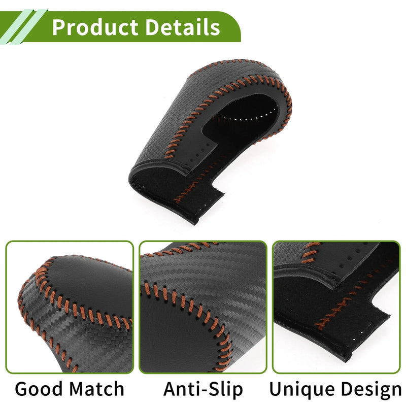Chevrolet Malibu Black Carbon Fiber Black Brown Gear Shift Knob Cover