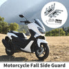 Motorcycle 1 Set Fall Side Guard Front Fender Protection Titanium Tone