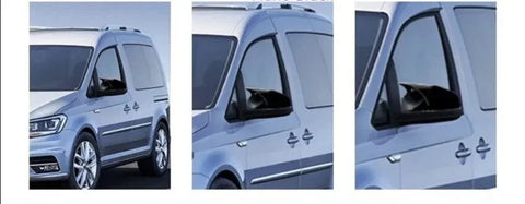 VW Caddy (2015-2020) Gloss Black 2 Piece Pcs Side View Mirror Covers