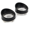 Harley Davidson Softail Clear Turn Signal Light Lens with Black Bezels