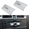 Mercedes W204 W212 Button Covers Silver (2007–2016)