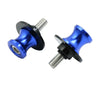 Motorcycle 2 x 8mm Blue Aluminum Alloy Swingarm Spool Slider Stand Bobbin