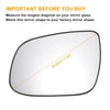 KIA Rio Left Side Heated White Mirror Glass (2010-2012)