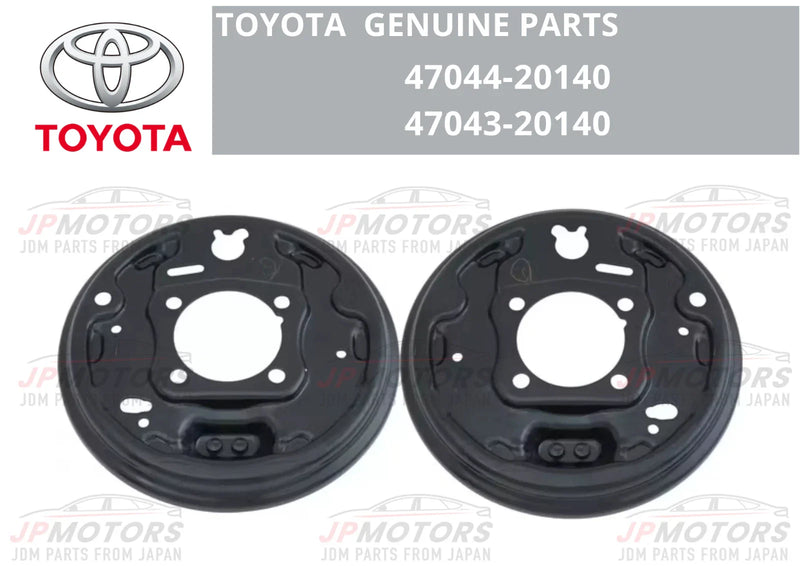 Toyota Prius Celica 2 x Plate sub-assembly, brake backing, rear RH & LH