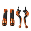Yamaha TMAX 500 / 530 / 560 Orange Brake Clutch Levers & Handlebar Grips Set