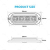 Truck Trailer Caravan 4 x LED White Clearance Light Side Marker