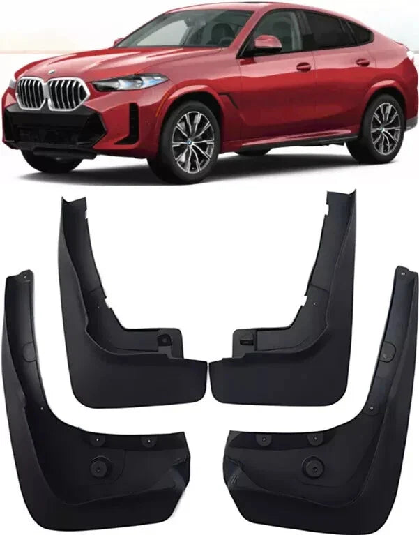 BMW X6 4Pcs Front & Rear Splash Guards Mud Flaps (2022–2025)