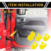 Jeep Wrangler JL JLU (2018-2024) - Yellow Door Limiting Cover Trim