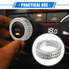 Honda Accord (2018-2022) Silver Tone 3 x AC Climate Control Knob Rings