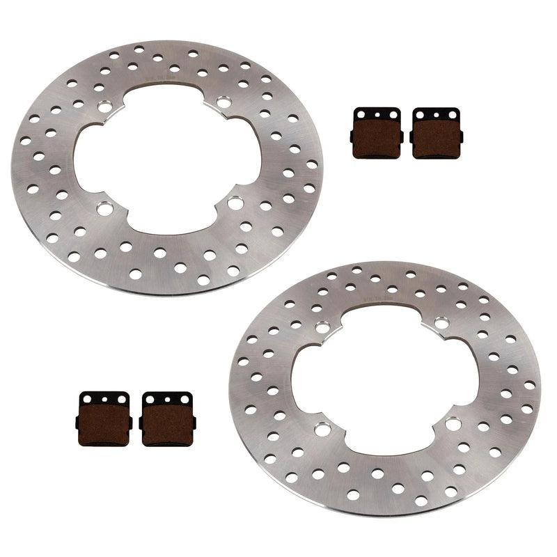 Yamaha Grizzly 660 4x4 2 x Front Disc Rotors & Semi-Metallic Pads