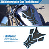 Universal Motorcycle Gas Tank Decal 7.76x5.63 Black Blue