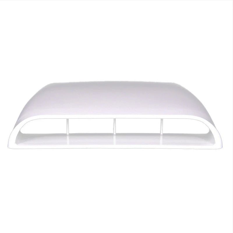 Universal Car Decor Trim White Air Flow Intake Hood Scoop Vent Cover