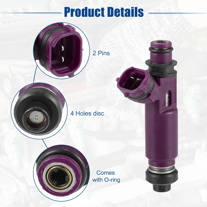 Mazda Miata 1.8L L4 4 x Fuel Injector Nozzle Replacement (1990-2005)