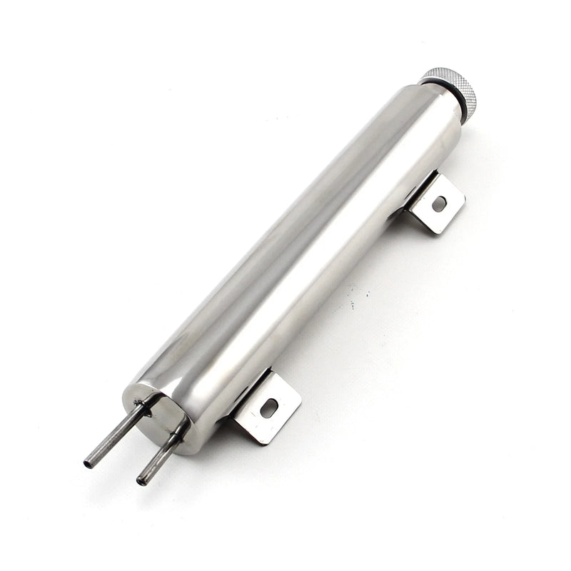 Car Model 2" x 15" Stainless Steel Overflow Tank with Mounting Bracket