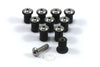 Speed Boat Canoe Hovercraft Hull Bolts 10x / 10mm Hole / Rubber Well Nuts