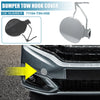 Honda Fit (2018-2019) Silver Tone Front Bumper Tow Hook Cover