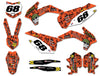 KTM 250 SXF Metal Style Stickers (2013-2015)