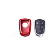Cadillac CTS ATS V Red Carbon Fiber Key Case Cover (2014-2019)