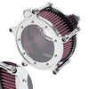Harley Dyna Street Bob Electra Glide Air Cleaner Intake Filter Chrome Red (2006-2023)