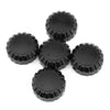 Honda GL1500 Goldwing 5Pcs Black Aluminum Radio Knobs (1988-2000)