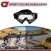 Motorcycle 1 Set / Riding Goggles Transparent Lens White Frame