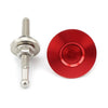 Car - Red Quick Release Hood Bonnet Pins Lock Clip Bumper Latch Kit