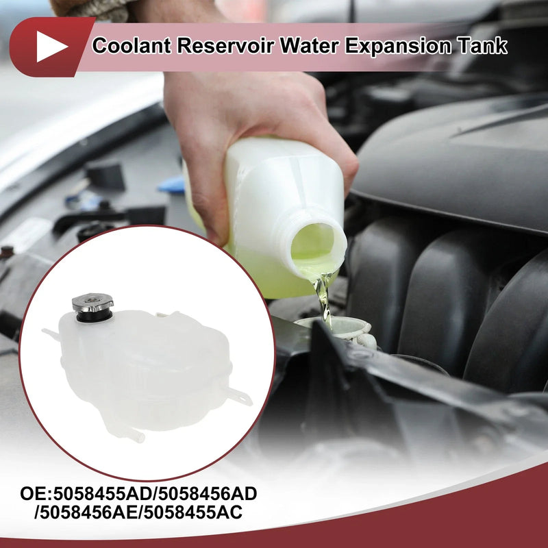 Dodge Journey Coolant Expansion Overflow Tank with Cap (2011-2020)
