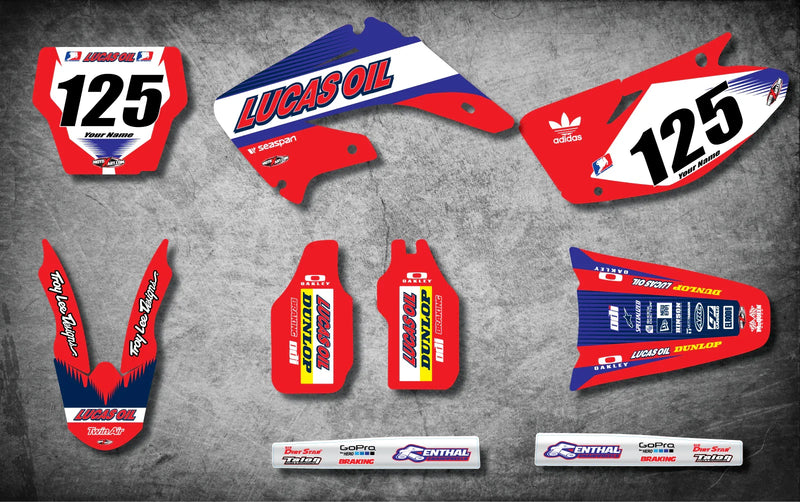 Honda CR 125 Full Custom Graphic Kit ACTIVE Style (2002-2012)