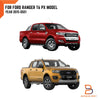Ford Ranger Ute T6, Everest Matte Black LED Headlight Lamp Cover Trim (15-21)
