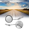 M6 Motorcycle Rear View Mirrors / Handlebar Chrome Aluminum