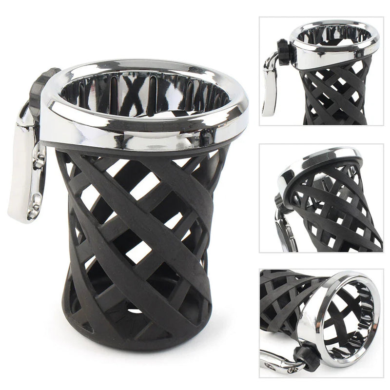 Harley Universal Handlebar Cup Holder with Mesh Basket