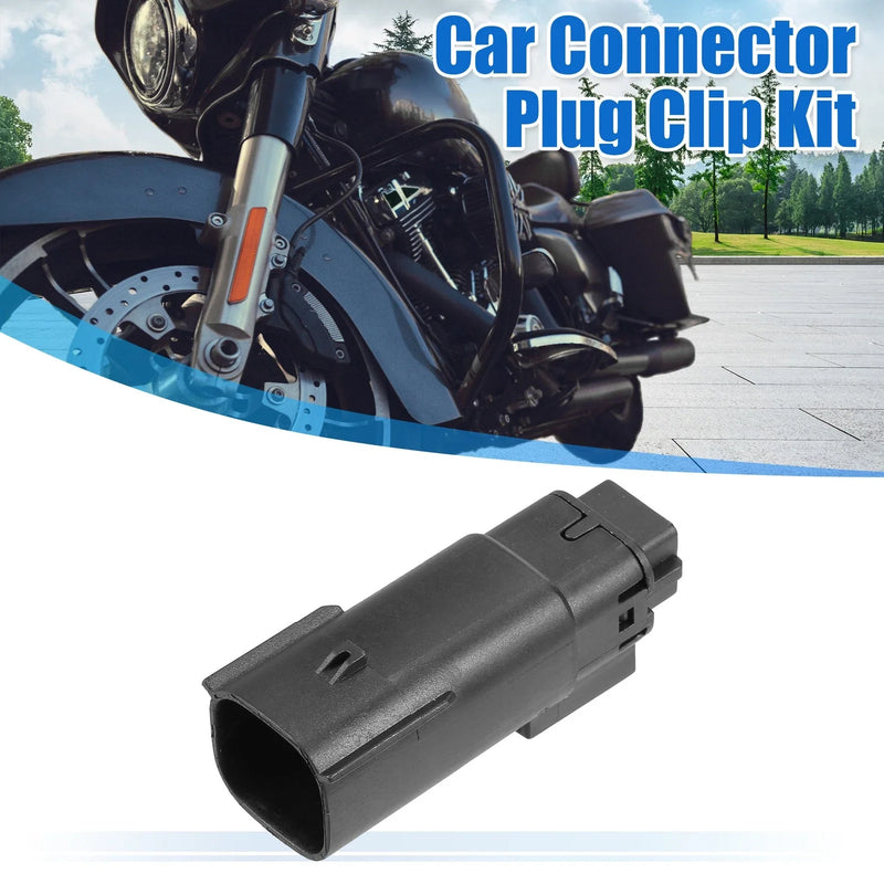 Harley-Davidson 6 Pin Headlight Connector Adapter Plug Clip