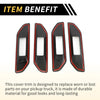 Ford Ranger Carbon Fiber Door Handle Bowl Cover Trim (2023-2024)