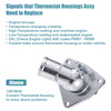 Chevrolet 1x Engine Coolant Thermostat Housing Assembly