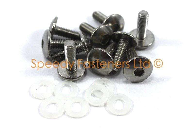 Aprilia Mille RSV 1000 12x Hex Allen Dzus Fairing Bolts (1998–1999)